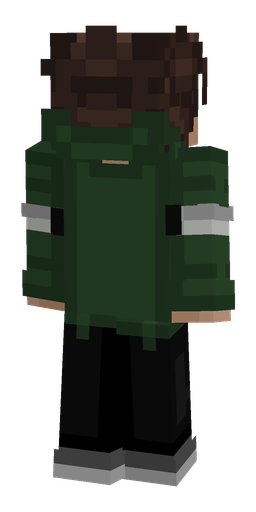Black skin: body, back render