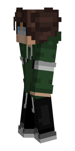 Black skin: body, left side render