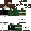 Black skin: raw texture render
