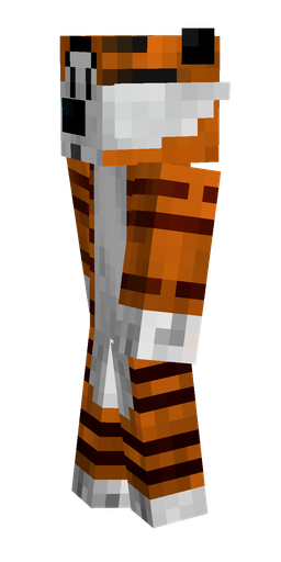 Brown skin: body, left side render