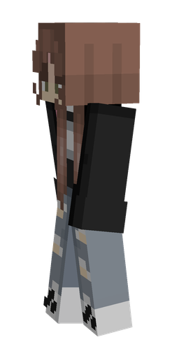 Black skin: body, left side render