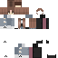 Black skin: raw texture render