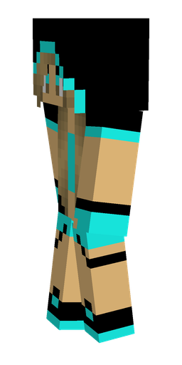 Black skin: body, left side render