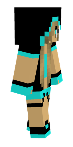 Black skin: body, right side render