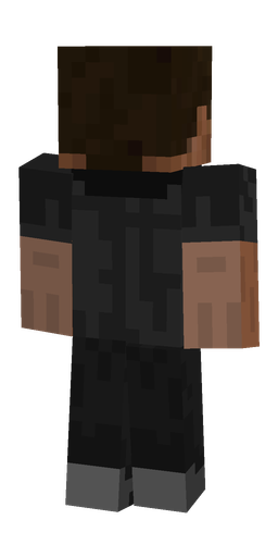 Black skin: body, back render