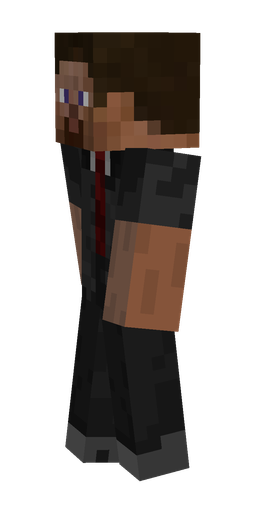 Black skin: body, left side render