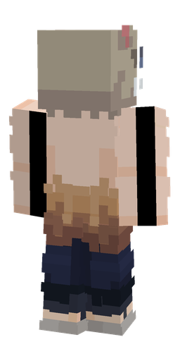 Blue skin: body, back render