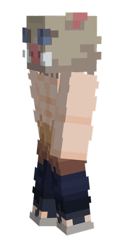 Blue skin: body, left side render
