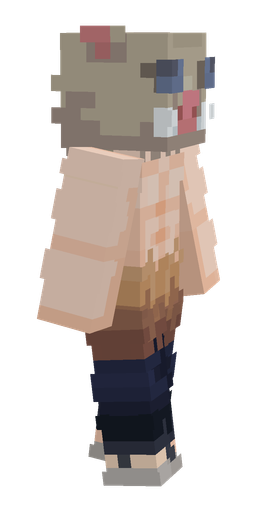 Blue skin: body, right side render