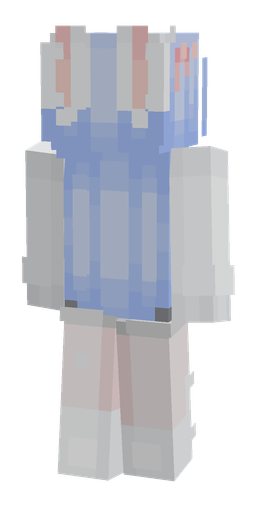 Blue skin: body, back render