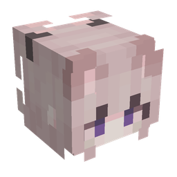 Pink skin: head render