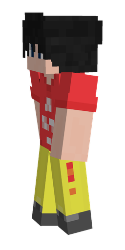 Black skin: body, left side render
