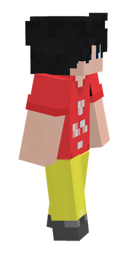 Black skin: body, right side render