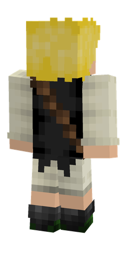 Black skin: body, back render