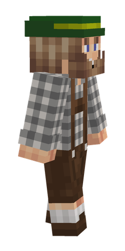 Brown skin: body, right side render