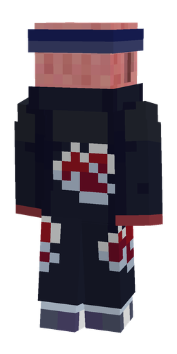Black skin: body, back render
