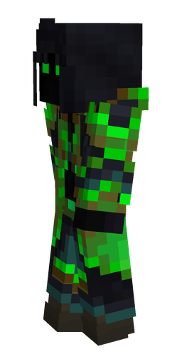 Black skin: body, left side render
