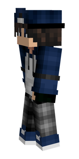 Black skin: body, left side render