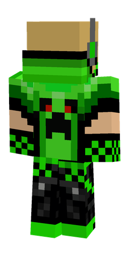 Black skin: body, back render