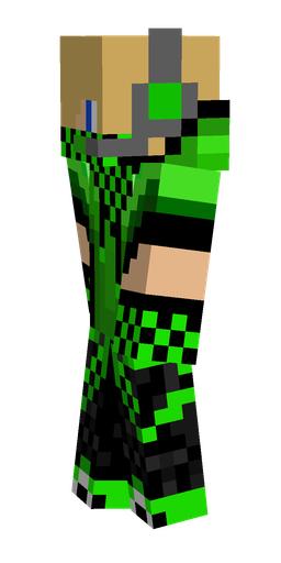 Black skin: body, left side render