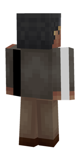Black skin: body, back render