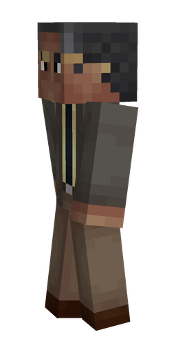 Black skin: body, left side render