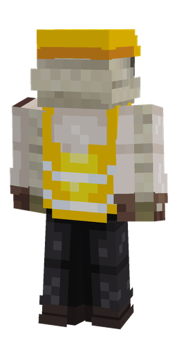 Black skin: body, back render