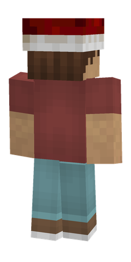 Blue skin: body, back render