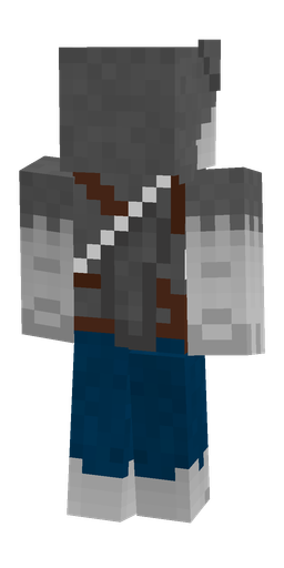 Blue skin: body, back render