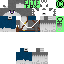 Blue skin: raw texture render