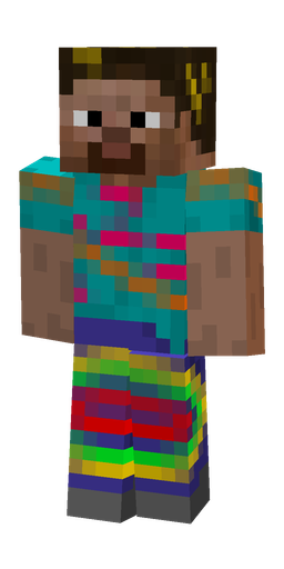 Blue skin: body, front render