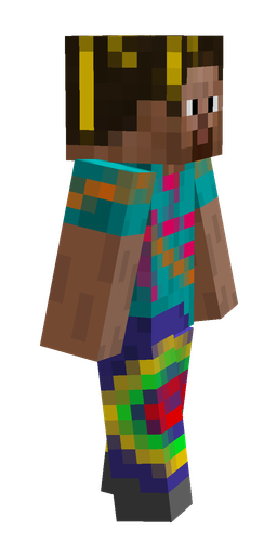 Blue skin: body, right side render