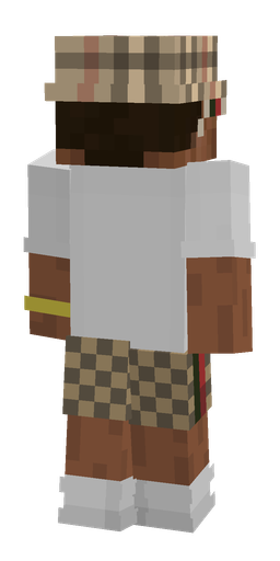 Brown skin: body, back render