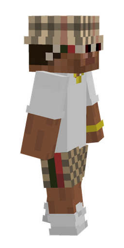 Brown skin: body, right side render