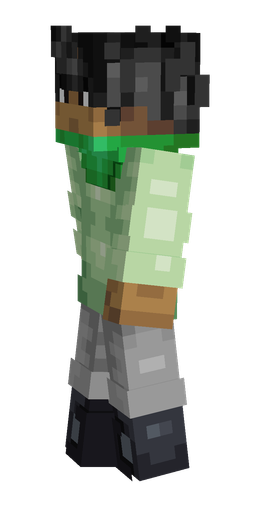 Black skin: body, left side render