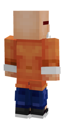 Blue skin: body, back render
