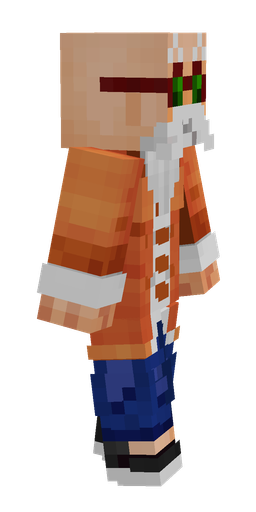 Blue skin: body, right side render