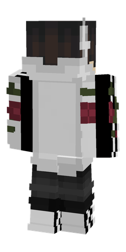 Black skin: body, back render