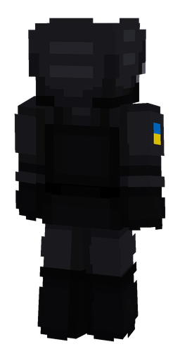 Black skin: body, back render