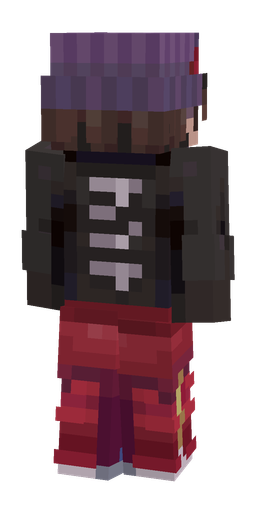 Black skin: body, back render