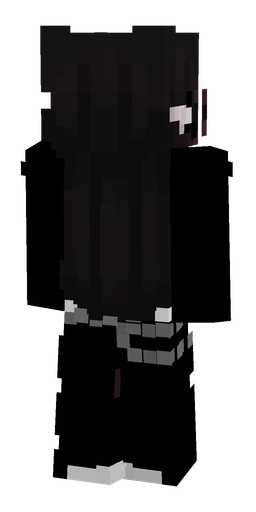Black skin: body, back render