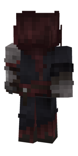 Black skin: body, back render