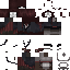 Black skin: raw texture render