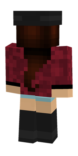 Black skin: body, back render