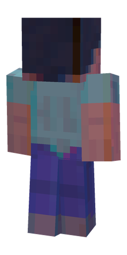 Blue skin: body, back render