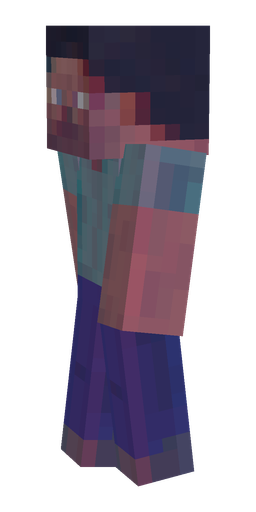 Blue skin: body, left side render