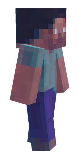 Blue skin: body, right side render