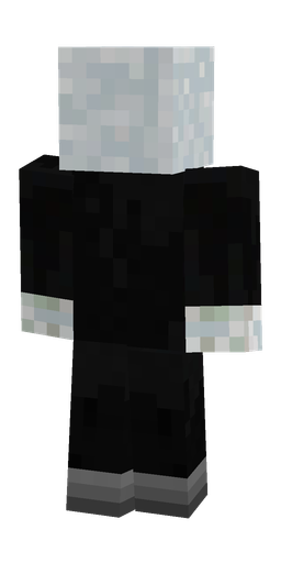 Black skin: body, back render