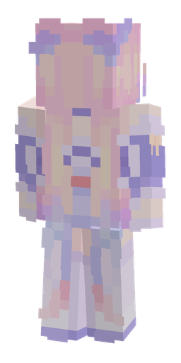 Blue skin: body, back render