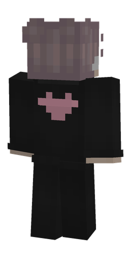 Black skin: body, back render